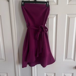 mini magenta formal dress